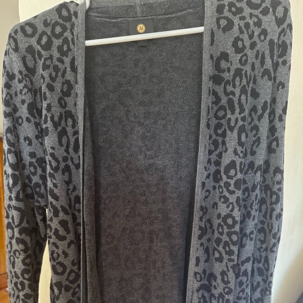 Long animal print cardigan (fits like a small/medium)